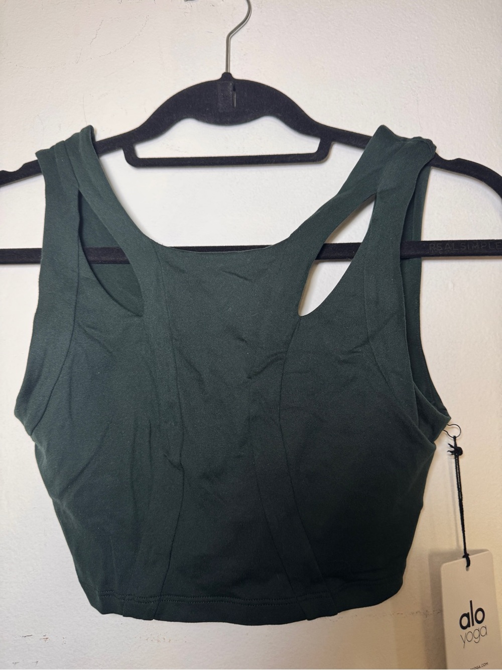 Hunter Green Alo Women’s Arch Crop Tank